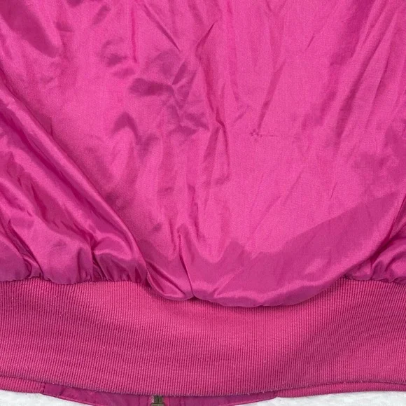 Vintage Nike International Windbreaker Jacket Pink Gold Embroidered Logo Track